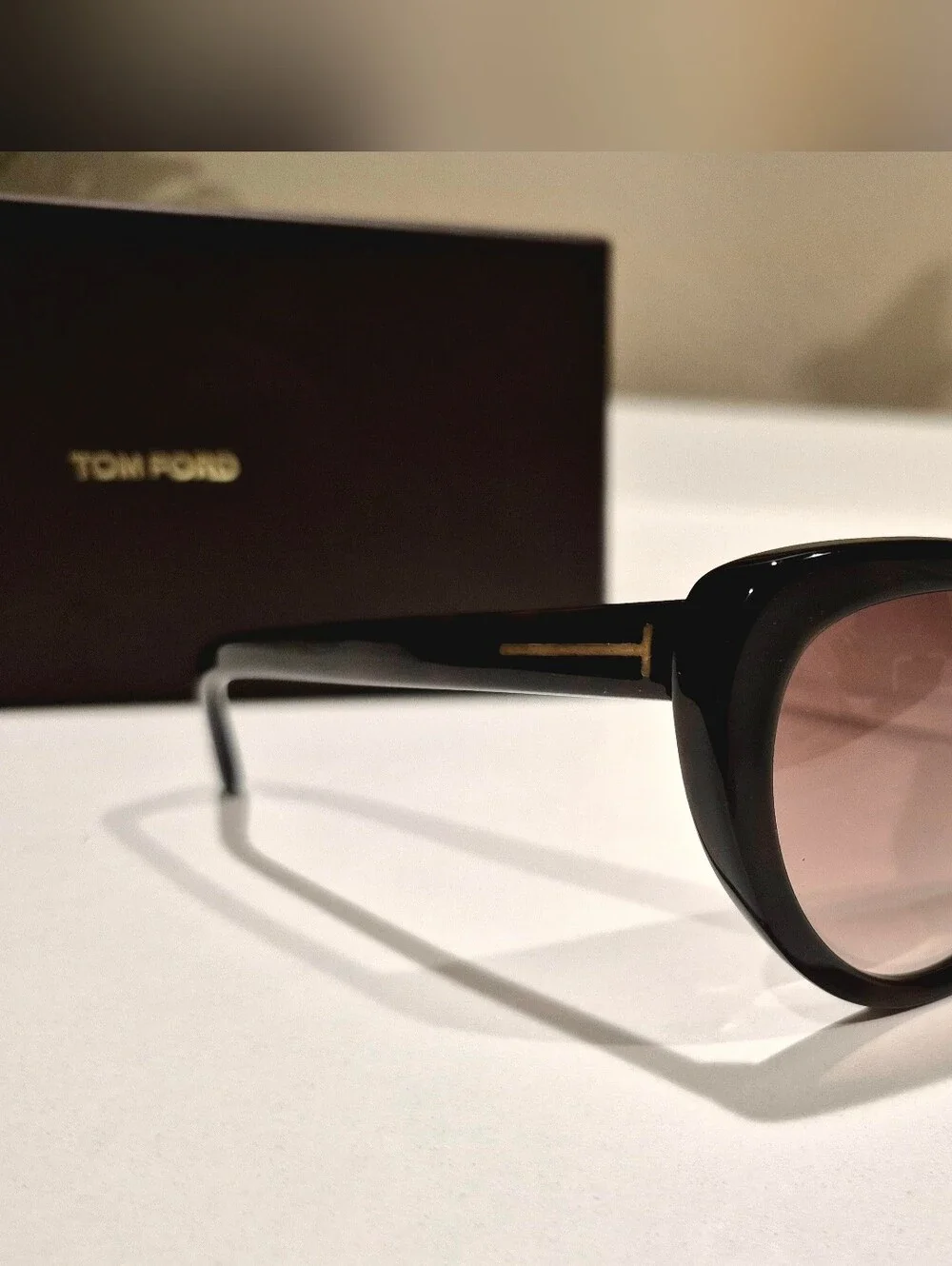 Tom Ford Madison Glossy Cat-Eye Sunglasses